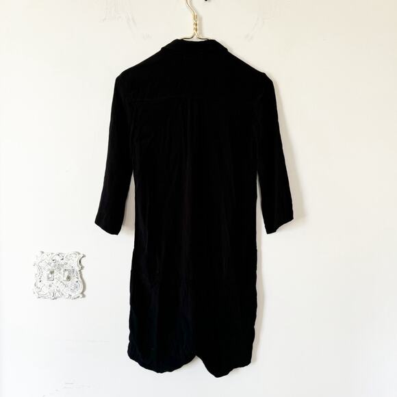 NWT Monrow Black Crepe Zip Up Romper XS - Picture 7 of 10